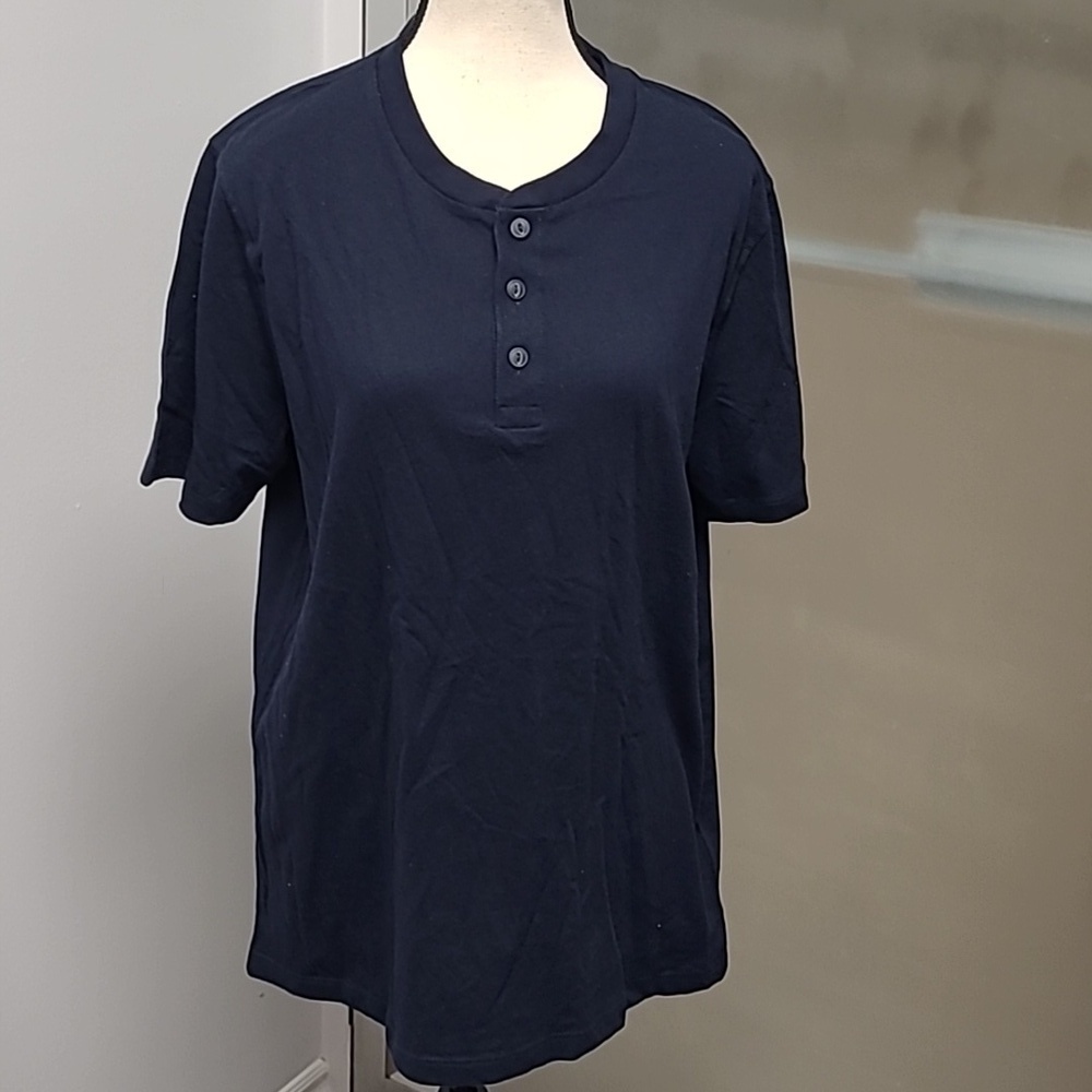 Old Navy Size M Navy Blue Crew Neck Soft Washed T-Shirt